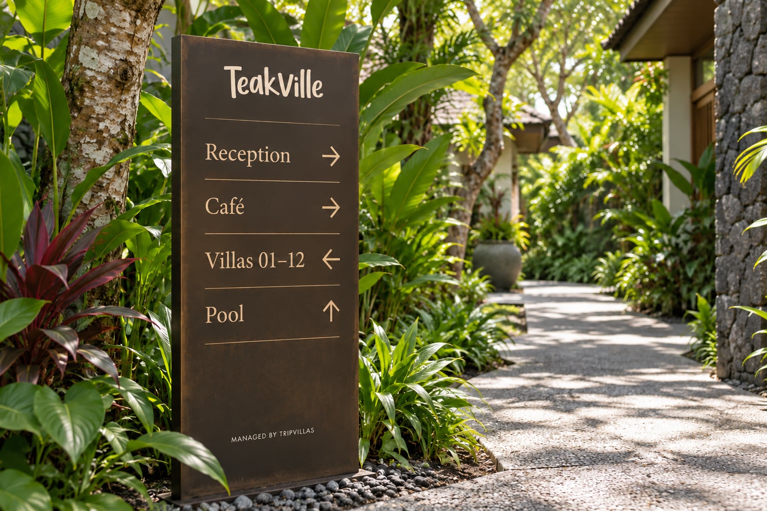 Wayfinding that names the destination, not the operator