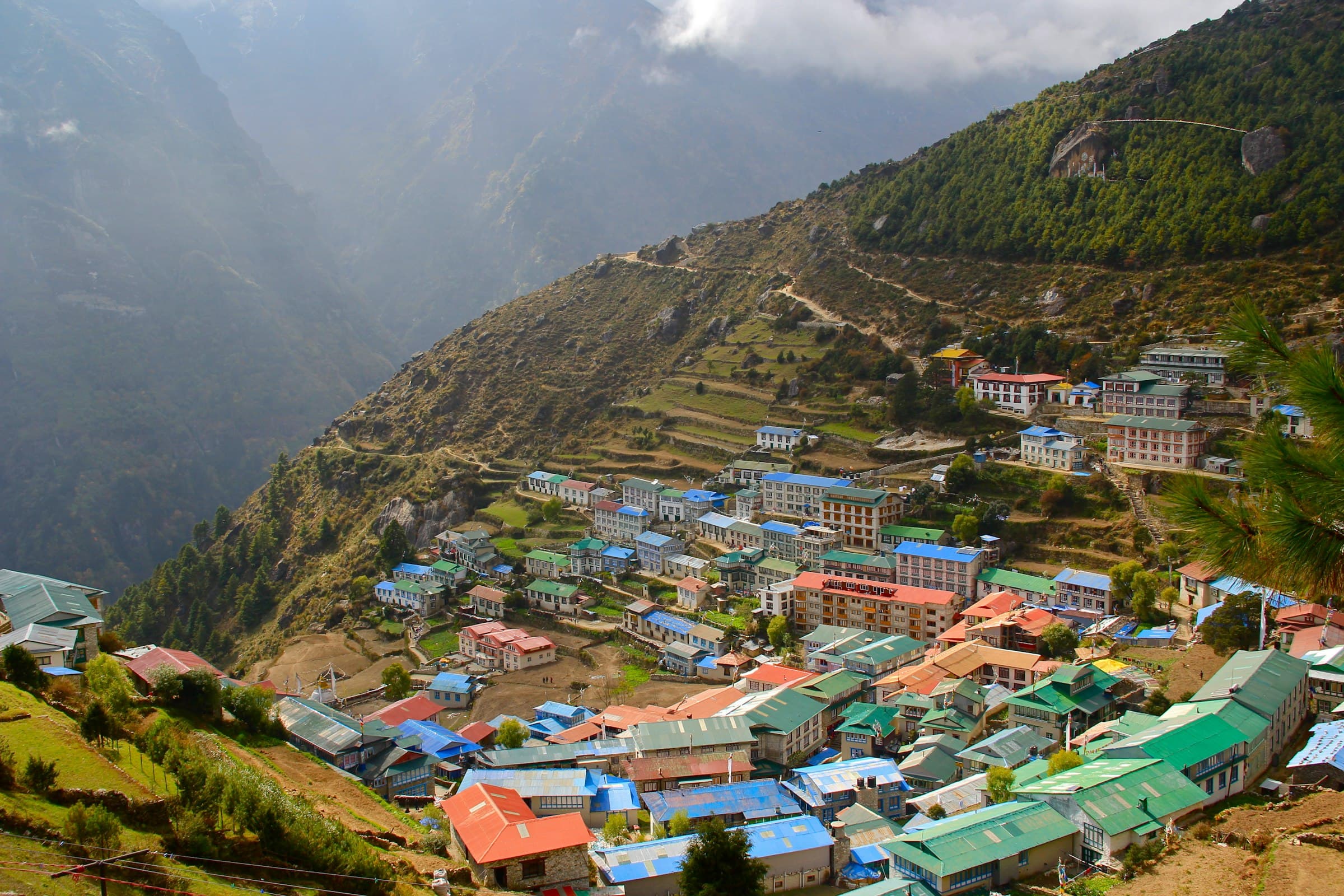 A mountain village in the Himalaya — one of the destinations owners can exchange into