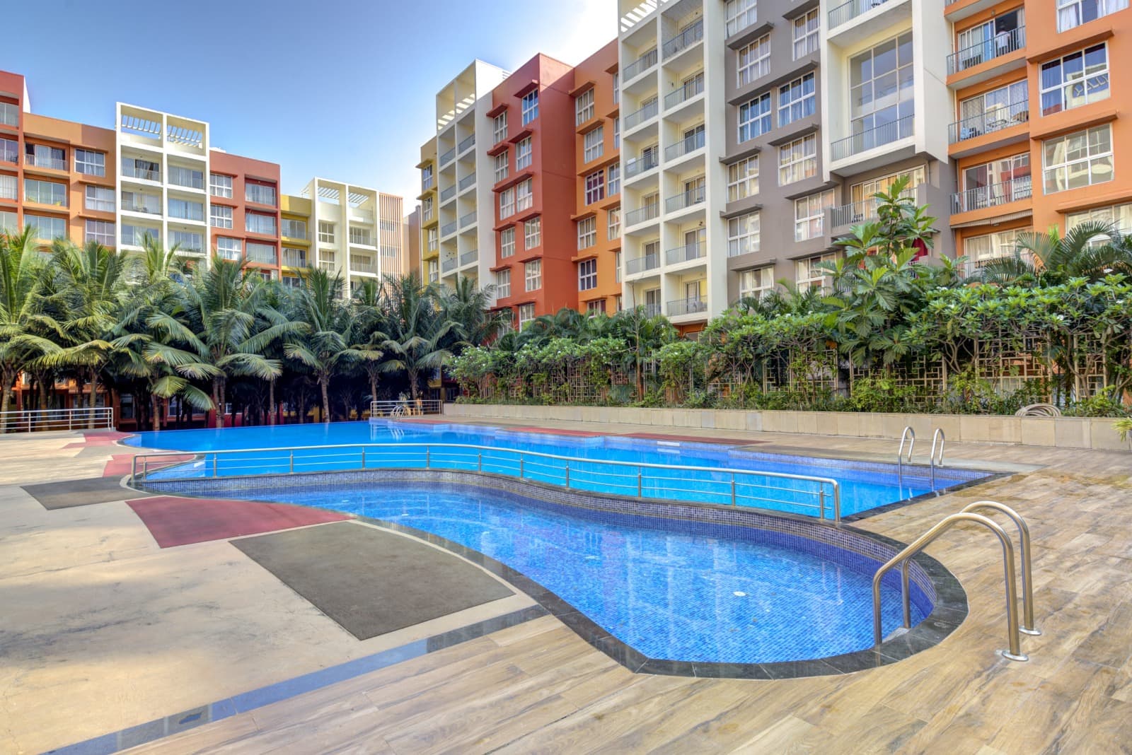 The pool and resort residences at Riritana Resort Residences, Rio De Goa